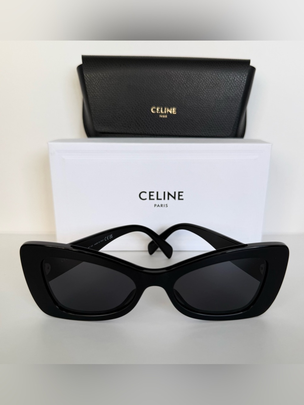 NEW!!! Celine women black butterfly shape sunglasses CL40236I 01A Authentic